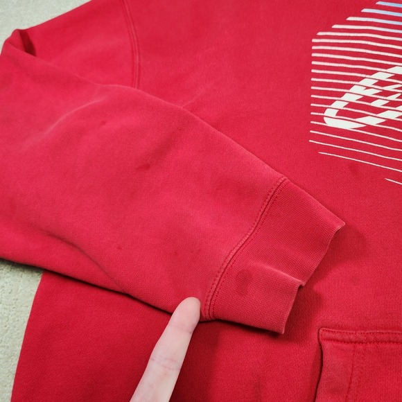 Vintage Alpine Stars Hoodie Men 2XL Y2K Motocross Heavy Cotton Red Dirtbike 90s - Picture 5 of 12